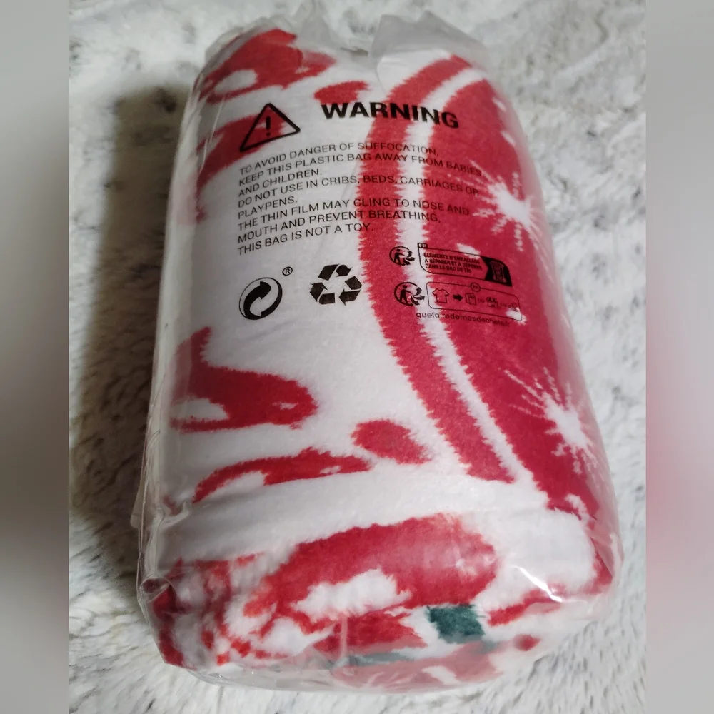 Cozy Blanket Printed Blanket Throw Christmas Deer.